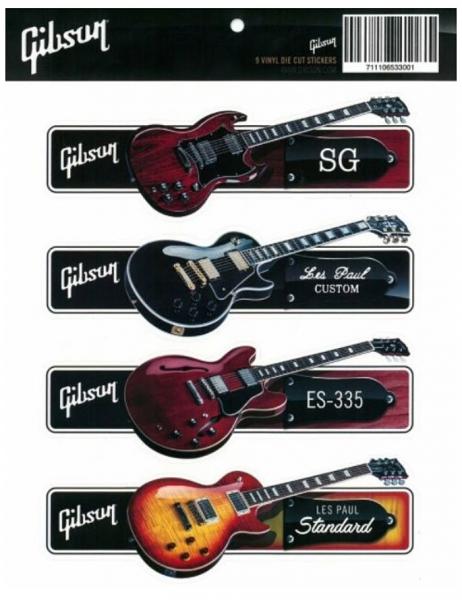 Stickers Gibson Guitar Sticker Pack