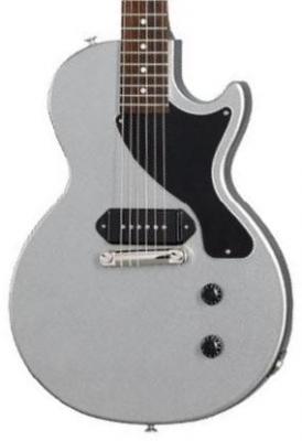 Solid body electric guitar Gibson Billie Joe Armstrong Les Paul Junior - Silver mist