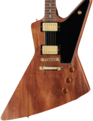 Retro rock electric guitar Gibson Custom Shop 1958 Mahogany Explorer Reissue - Vos walnut