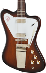 Retro rock electric guitar Gibson Custom Shop 1965 Non-Reverse Firebird V w/ Vibrola - VOS Vintage Sunburst