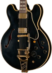 Semi-hollow electric guitar Gibson Custom Shop LE 1959 ES-345 Reissue Bigsby Ltd - Murphy Lab Heavy Aged Ebony