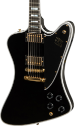 Retro rock electric guitar Gibson Custom Shop Firebird Custom - Ebony