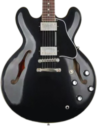 Semi-hollow electric guitar Gibson Custom Shop Historic 1961 ES-335 Reissue - Vos ebony