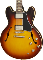 Semi-hollow electric guitar Gibson Custom Shop Historic 1964 ES-335 Reissue - Vos vintage burst