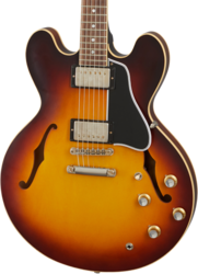 Semi-hollow electric guitar Gibson Custom Shop Historic 1961 ES-335 Reissue - Vos vintage burst