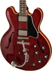 Signature electric guitar Gibson Custom Shop Jerry Kennedy Pretty Woman 1961 ES-335 Replica Ltd - Aged faded cherry
