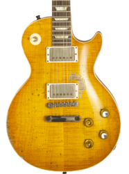 Single cut electric guitar Gibson Custom Shop Kirk Hammett Greeny 1959 Les Paul Standard #932582 - Murphy Lab Aged Greeny Burst
