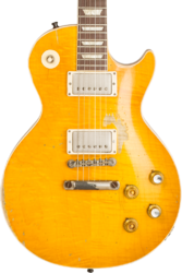 Single cut electric guitar Gibson Custom Shop Kirk Hammett Greeny 1959 Les Paul Standard #933631 - Murphy Lab Aged Greeny Burst