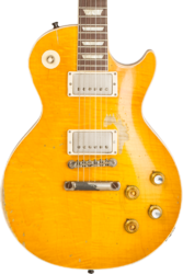 Single cut electric guitar Gibson Custom Shop Kirk Hammett Greeny 1959 Les Paul Standard #933631 - Murphy lab aged greeny burst