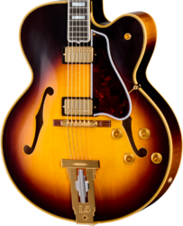 Hollow-body electric guitar Gibson Custom Shop L-5 CES Reissue - VOS Vintage Sunburst