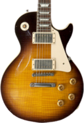 Single cut electric guitar Gibson Custom Shop Les Paul Standard 1960 Reissue - Heavy aged bourbon burst