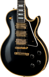 Single cut electric guitar Gibson Custom Shop 1957 Les Paul Custom 3-Pickup - Vos ebony