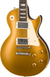 Single cut electric guitar Gibson Custom Shop 1957 Les Paul Goldtop Reissue - Vos double gold with dark back