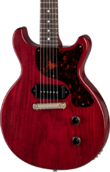 Single cut electric guitar Gibson Custom Shop 1958 Les Paul Junior Double Cut Reissue - Vos cherry red