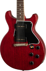 Single cut electric guitar Gibson Custom Shop 1960 Les Paul Special Double Cut Reissue - Vos cherry red