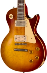 Single cut electric guitar Gibson Custom Shop LE 1959 Les Paul Standard Reissue Birdseye Maple Top Ltd - Murphy lab light aged peach tea burst