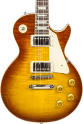 Single cut electric guitar Gibson Custom Shop 1959 Les Paul Standard Reissue #91818 - Gloss iced tea burst