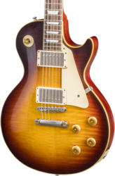 Single cut electric guitar Gibson Custom Shop Burstdriver Les Paul Standard - Vos havana fade