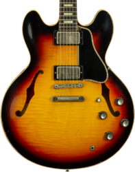 Semi-hollow electric guitar Gibson Custom Shop M2M 1964 ES-335 #150092 - Murphy lab light aged vintage burst