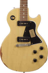 Single cut electric guitar Gibson Custom Shop M2M 1960 Les Paul Special SC - Heavy aged tv yellow