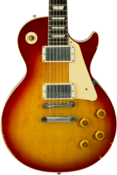 Single cut electric guitar Gibson Custom Shop M2M 1958 Les Paul Standard #80780 - Heavy Aged '58 Burst