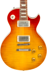 Single cut electric guitar Gibson Custom Shop M2M Les Paul Standard 1959 #93133 - Vos amber burst