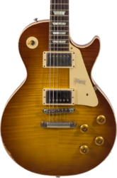 Single cut electric guitar Gibson Custom Shop M2M 1959 Les Paul Standard #982197 - Heavy aged iced tea