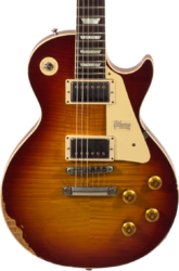 Single cut electric guitar Gibson Custom Shop M2M 1959 Les Paul Standard #982206 - Heavy aged vintage cherry burst