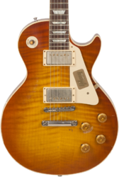 Single cut electric guitar Gibson Custom Shop M2M 1959 Les Paul Standard #R961618 - Aged sunrise teaburst