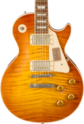 Single cut electric guitar Gibson Custom Shop M2M 1959 Les Paul Standard #R961618 - Aged sunrise teaburst