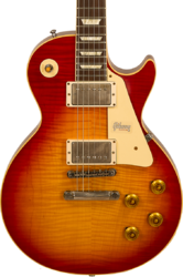 Single cut electric guitar Gibson Custom Shop M2M 60th Anniversary 1959 Les Paul Standard #991818 - Vos sunrise teaburst