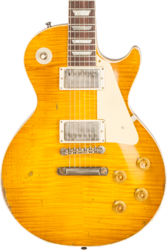 Single cut electric guitar Gibson Custom Shop M2M 1959 Les Paul Standard Reissue #94548 - Murphy Lab Ultra Heavy Aged Lemon Burst