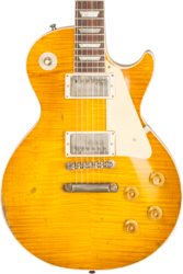 Single cut electric guitar Gibson Custom Shop M2M 1959 Les Paul Standard Reissue #94548 - Murphy lab ultra heavy aged lemon burst