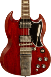 Double cut electric guitar Gibson Custom Shop M2M 1964 SG Standard Reissue #301584 - Murphy lab light aged vintage cherry
