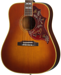 Acoustic guitar & electro Gibson Custom Shop Murphy Lab Acoustic 1960 Hummingbird Fixed Bridge - Light aged cherry sunburst