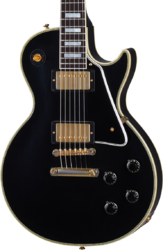 Single cut electric guitar Gibson Custom Shop Murphy Lab 1957 Les Paul Custom 2-Pickup Reissue - Ultra light aged ebony