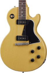 Single cut electric guitar Gibson Custom Shop Murphy Lab 1957 Les Paul Special Single Cut Reissue - Ultra light aged tv yellow