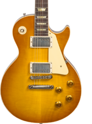 Single cut electric guitar Gibson Custom Shop Murphy Lab 1958 Les Paul Standard Reissue #821279 - Light aged lemon burst