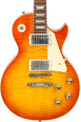 Single cut electric guitar Gibson Custom Shop Murphy Lab 1960 Les Paul Standard Reissue #001189 - Ultra light aged orange lemon fade burst