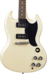 Double cut electric guitar Gibson Custom Shop Murphy Lab 1963 SG Special Reissue - Ultra light aged classic white