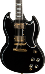 Double cut electric guitar Gibson Custom Shop SG Custom 2-Pickup - Ebony