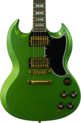 Double cut electric guitar Gibson Custom Shop SG Custom Modern #CS500857 - Murphy Lab Light Aged Verdoro Green