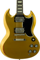 Double cut electric guitar Gibson Custom Shop 1961 SG Standard Reissue #500881 - Murphy Lab Ultra Heavy Aged Double Gold