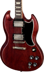 Double cut electric guitar Gibson Custom Shop 1961 SG Standard Reissue Stop Bar - Vos cherry red