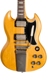 Double cut electric guitar Gibson Custom Shop LE 1964 SG Standard Reissue Korina Ltd - VOS Antique Natural
