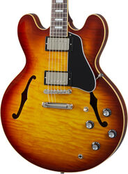 Semi-hollow electric guitar Gibson ES-335 Figured - Iced tea
