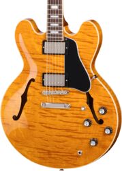 Semi-hollow electric guitar Gibson ES-335 Figured Custom Color - Honey amber
