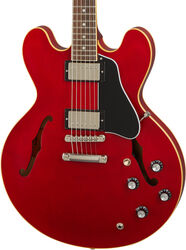 Semi-hollow electric guitar Gibson ES-335 Satin - Satin cherry