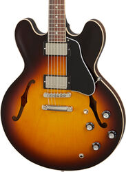 Semi-hollow electric guitar Gibson ES-335 Satin 2020 - Satin vintage sunburst