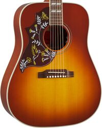 Left-handed folk guitar Gibson Hummingbird LH - Heritage cherry sunburst